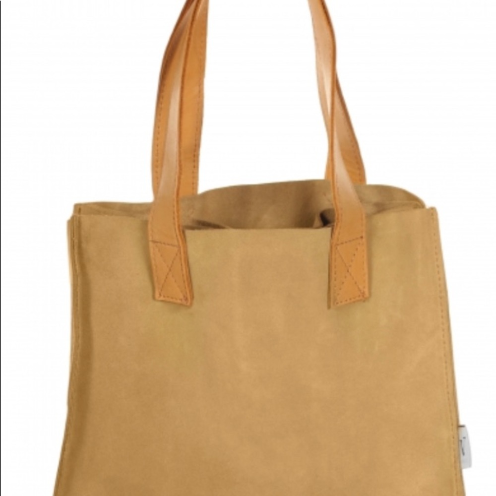 NWT Leather suede tote bag this Summer carry your wines with style - Picture 6 of 9